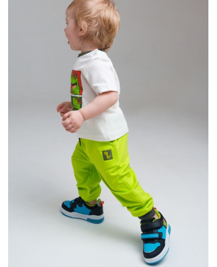 Брюки детские трикотажные для мальчиков светло-зеленый