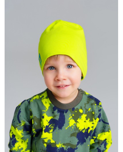 Шапка детская трикотажная для мальчиков, 2 шт в комплекте разноцветный
