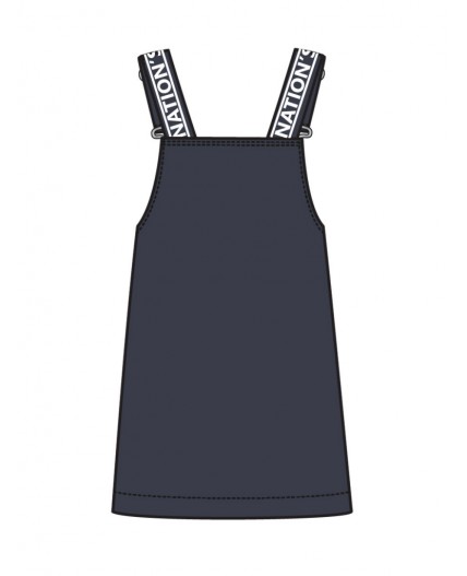 Сарафан трикотажный для девочек тёмно-синий