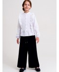 Блузка текстильная для девочек белый