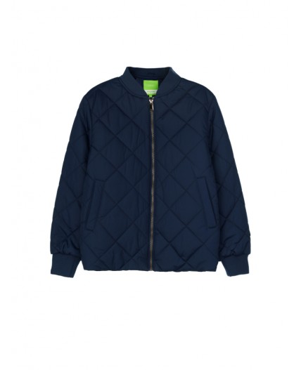 Куртка текстильная с полиуретановым покрытием для мальчиков тёмно-синий