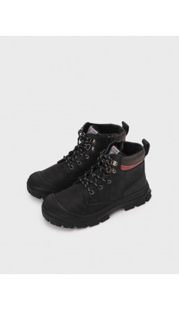 Ботинки для мальчиков черный,красный