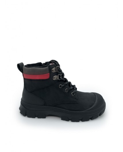 Ботинки для мальчиков черный,красный