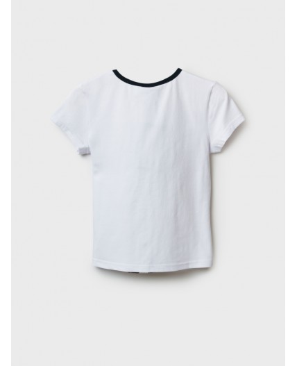 Блузка трикотажная для девочек (футболка) белый