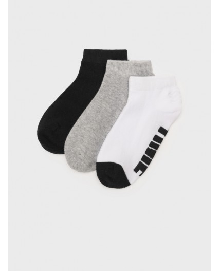 Носки трикотажные для мальчиков, 3 пары в комплекте черный,белый,серый
