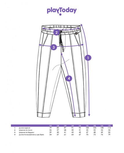 Брюки трикотажные для девочек черный