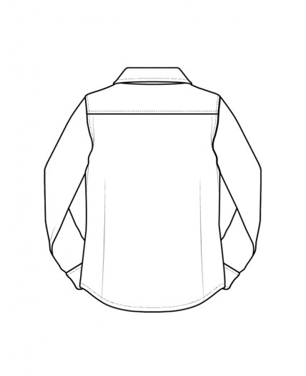 Сорочка текстильная для мальчиков (slim fit) белый