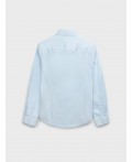 Сорочка текстильная для мальчиков (slim fit) голубой