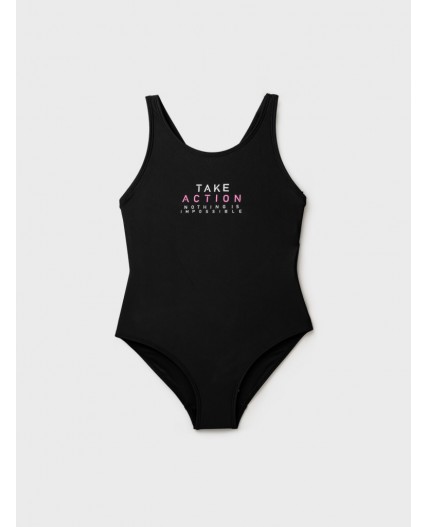 Купальник трикотажный для девочек черный