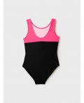 Купальник трикотажный для девочек розовый,черный