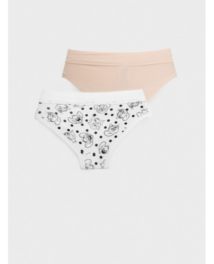 Трусы трикотажные для девочек, 3 шт в комплекте черный,белый,бежевый
