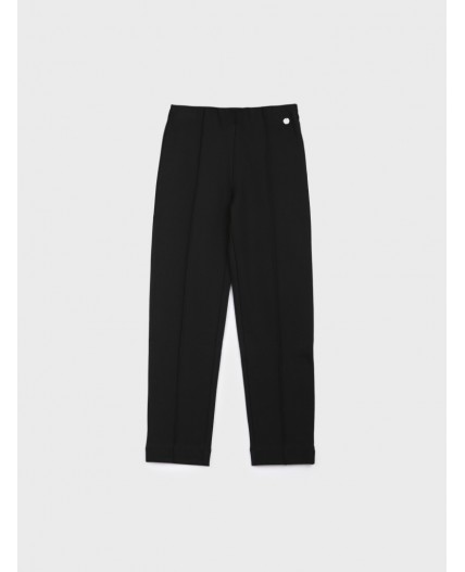 Брюки трикотажные для девочек черный