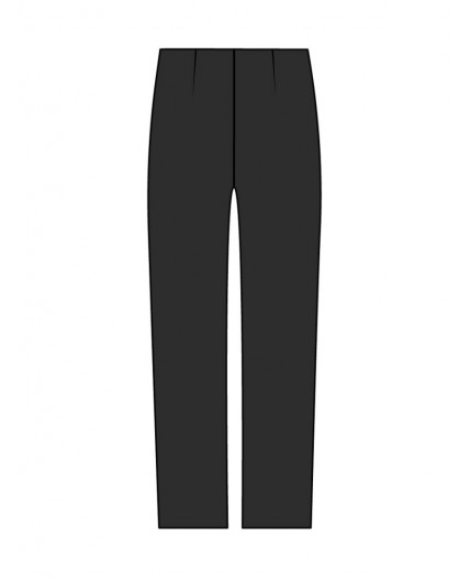 Брюки трикотажные для девочек черный