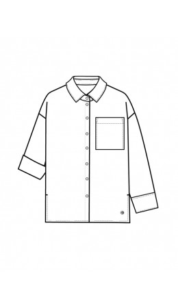 Блузка текстильная для девочек белый