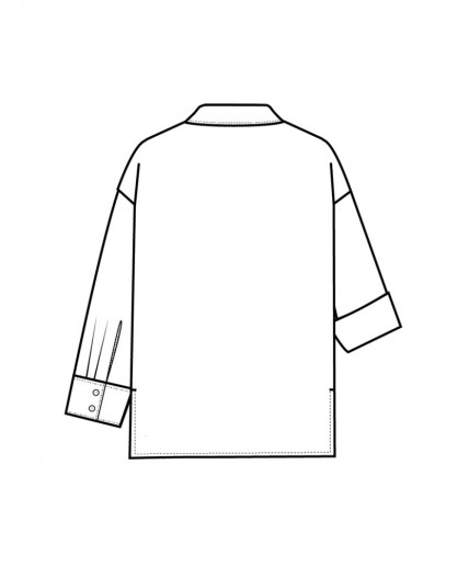 Блузка текстильная для девочек белый