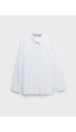 Блузка текстильная для девочек белый