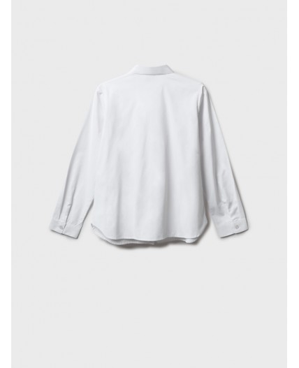 Блузка текстильная для девочек белый