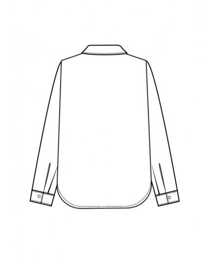 Блузка текстильная для девочек белый