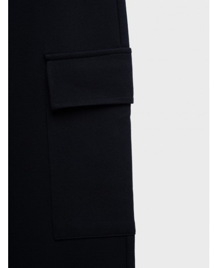 Брюки трикотажные для мальчиков тёмно-синий