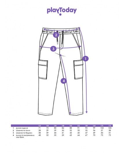 Брюки трикотажные для мальчиков тёмно-синий