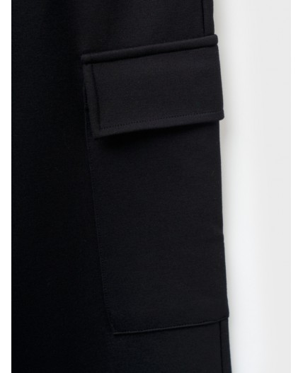 Брюки трикотажные для мальчиков черный