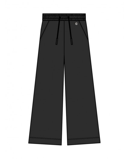 Брюки трикотажные для девочек черный