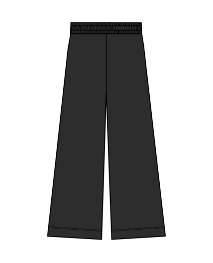 Брюки трикотажные для девочек черный