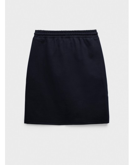 Юбка трикотажная для девочек тёмно-синий