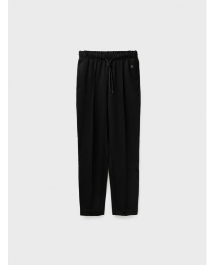 Брюки трикотажные для девочек черный