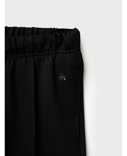 Брюки трикотажные для девочек черный