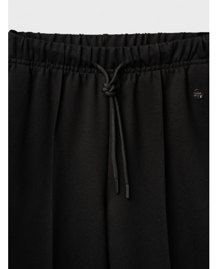 Брюки трикотажные для девочек черный