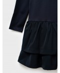Платье трикотажное для девочек тёмно-синий