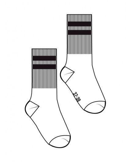 Носки трикотажные для мальчиков, 2 пары в комплекте черный,белый