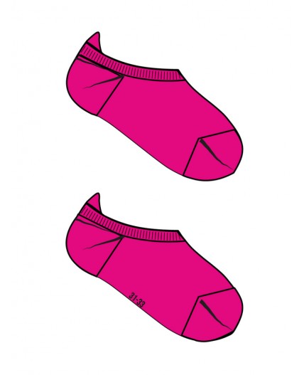 Носки трикотажные для девочек, 3 пары в комплекте белый,фуксия,черный