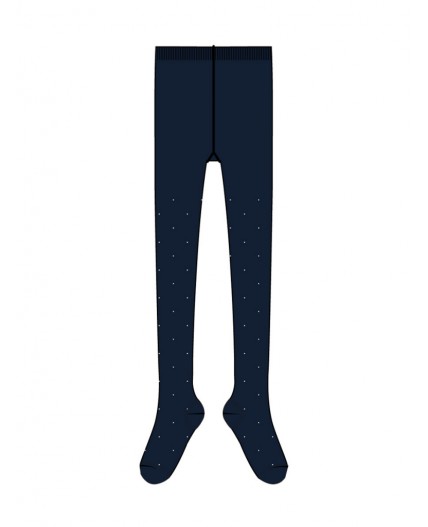 Колготки трикотажные для девочек тёмно-синий