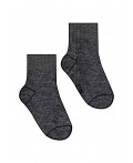 Носки трикотажные для мальчиков, 2 пары в комплекте темно-серый