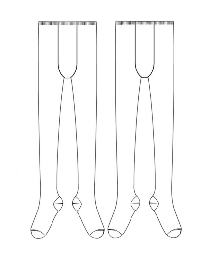 Колготки трикотажные для девочек, 2 пары в комплекте белый