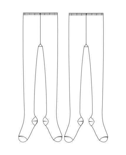 Колготки трикотажные для девочек, 2 пары в комплекте белый