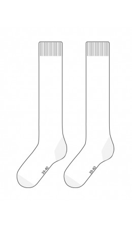 Гольфы трикотажные для девочек, 3 пары в комплекте белый