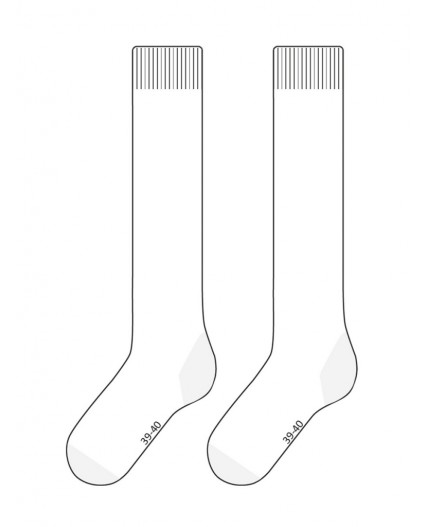 Гольфы трикотажные для девочек, 3 пары в комплекте белый