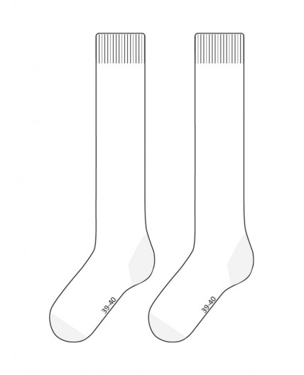 Гольфы трикотажные для девочек, 3 пары в комплекте белый