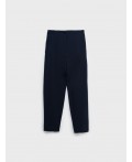 Брюки текстильные для девочек тёмно-синий