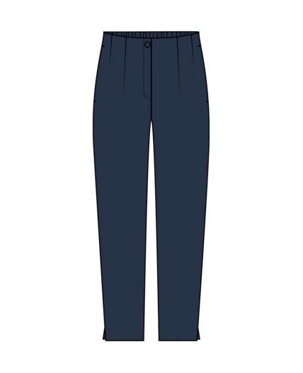 Брюки текстильные для девочек тёмно-синий