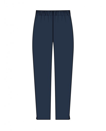 Брюки текстильные для девочек тёмно-синий