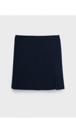 Юбка текстильная для девочек тёмно-синий