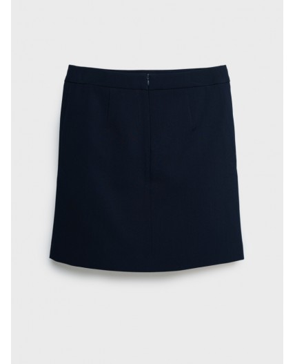 Юбка текстильная для девочек тёмно-синий