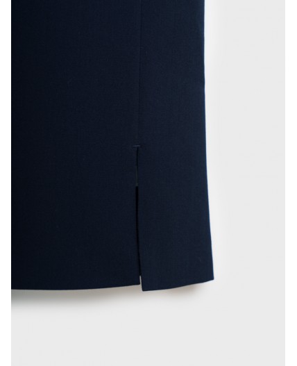 Юбка текстильная для девочек тёмно-синий