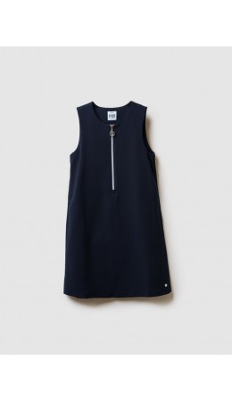 Сарафан текстильный для девочек тёмно-синий