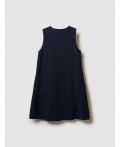 Сарафан текстильный для девочек тёмно-синий