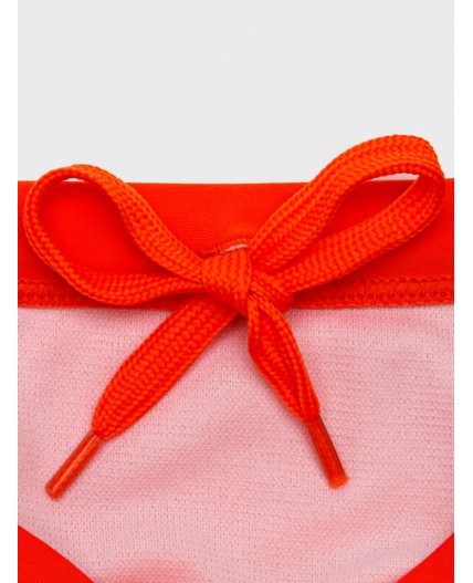 Комплект детский для мальчиков: плавки трикотажные, панама текстильная красный,синий